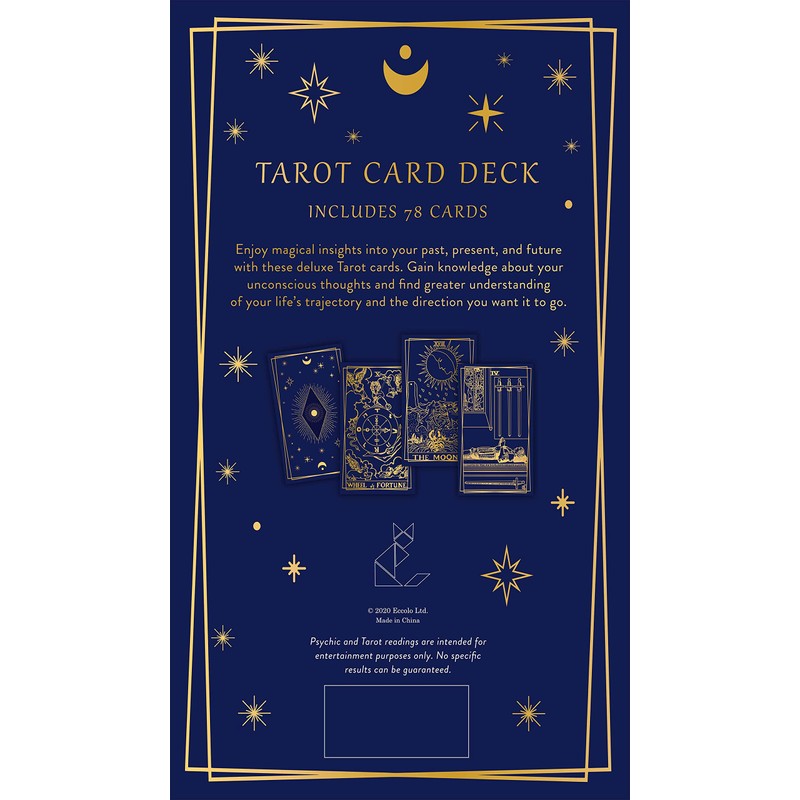 Eccolo Large Tarot Deck, 78 Cards in Carrying Box -