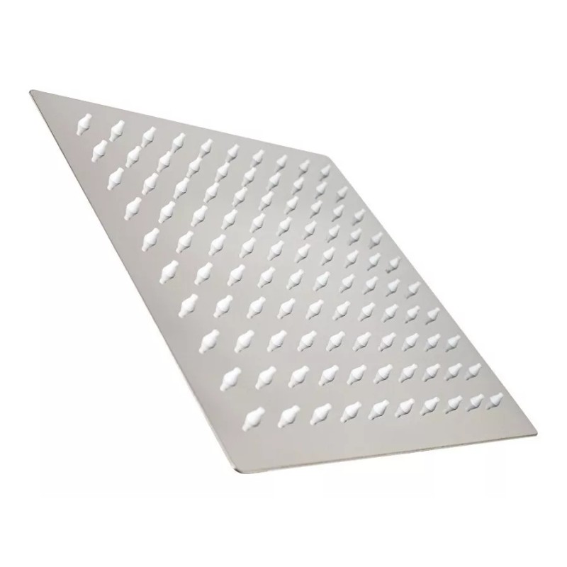 IML Regadera Cuadrada 20cm Acero Inox + Tubo Redondo L