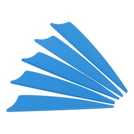 PATIKIL Arrows Vanes, 50 Pack 4 Inch Archery Fletching Arrow Fletch Wing with Shied Cut for DIY Hunting Target Shooting, Blue