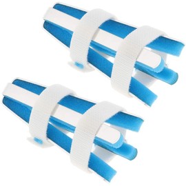 Skeerthy Finger Splint Metal 8 Pieces Broken Finger Brace Support Mallet Finger Stabilizer for Adults and Children Finger Knuckle Joint Fixation- 3 Size