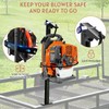 SDSNTE Backpack Blower Rack with Lock for Trailer – Heavy-Duty
