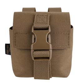 KRYDEX Tactical Molle Single Frag Grenade Pouch Small Tool Bag for Duty Belt MOLLE Vest and Backpack (CB)