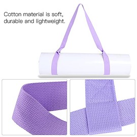 Correa Ajustable para Esterilla de Yoga, Cintur¨®n Portador Port¨¢til, Material de Algod¨®n Suave y Duradero, Transporte Manos Libres para Hacer Ejerc