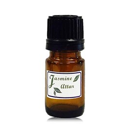 Jasmine Essential Oil, Ayurvedic Hair Oil, Jasmine Attar Arabian Perfume for Women and Cologne Samples for Men, King of Flowers Scent, Non GMO, 2.5 ml Glass Bottle, 25 Years of Premium Service