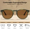 CARFIA Acetate Polarized Sunglasses for Men Trendy Retro Sun Glasses