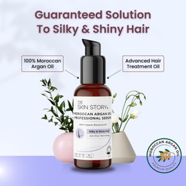 Generic Moroccan Argan Oil Hair Serum, For Silky and Shinny Hair with Anti Frizz | Contains 100% Organic Morocaan Oil | Reduces Hair Damaged & Restores Natural Elasticity -40 gm
