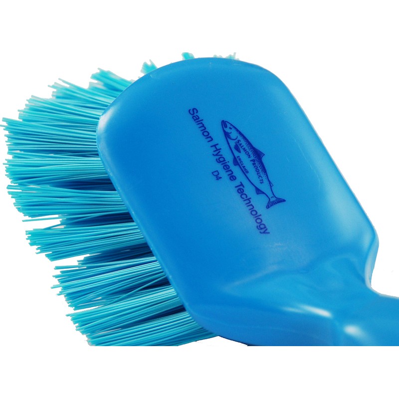 Salmon Technology Stiff General Purpose Brush in Blue