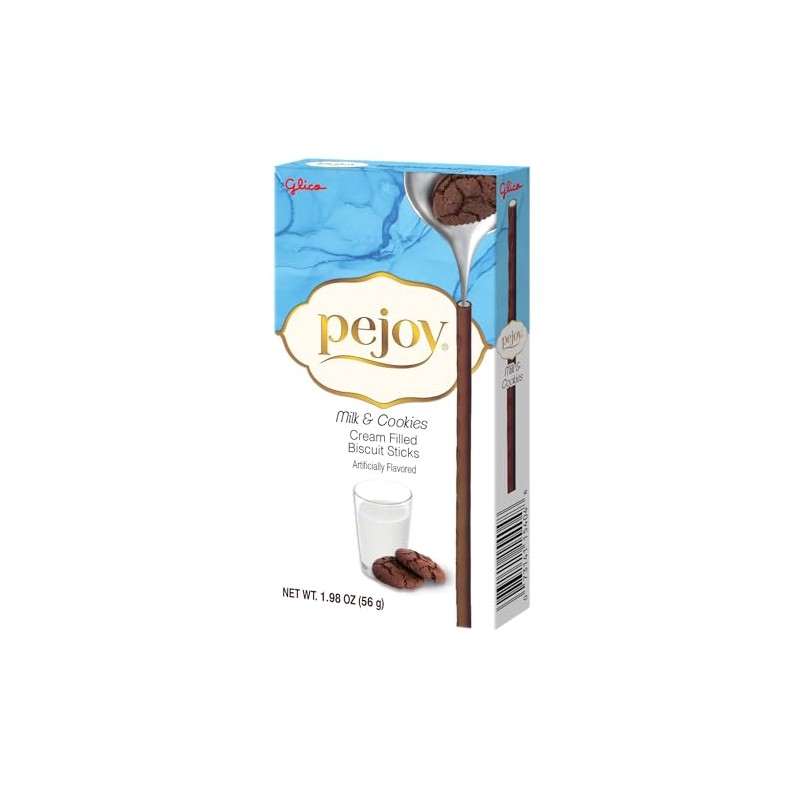Glico Pejoy Milk and Cookie Biscuit Sticks, 1.98 oz (Pack