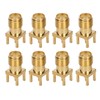 100Pcs RF Coaxial Cable Adapter Female Coax Line Connector Base