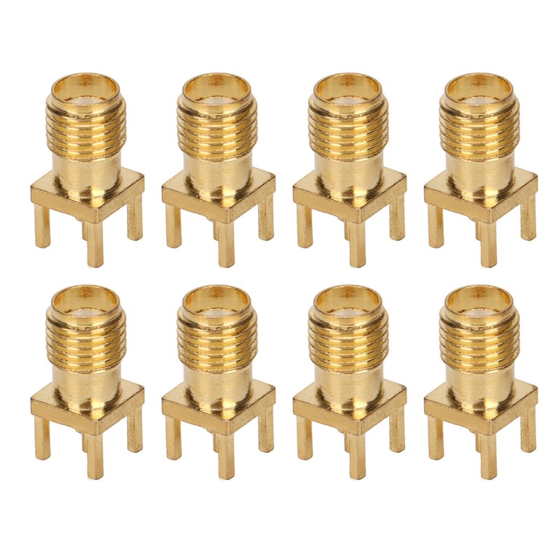 100Pcs RF Coaxial Cable Adapter Female Coax Line Connector Base