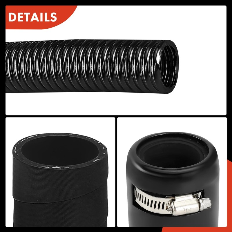 A-Premium 48" & 44" Universal Flexible Radiator Hose - Stainless