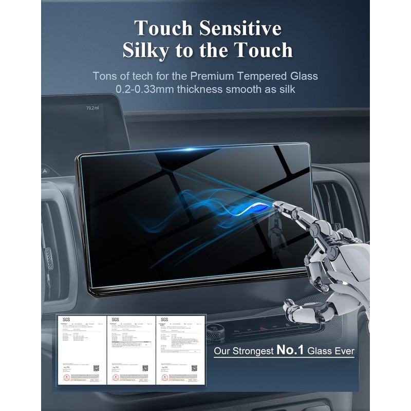 BIBIBO 2025 Expedition Screen Protector for 2025 Ford Expedition Active/Platinum/TREMOR/King