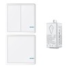 Wireless Light Switch and Reciever Kit, Smart Light Switch, Wall