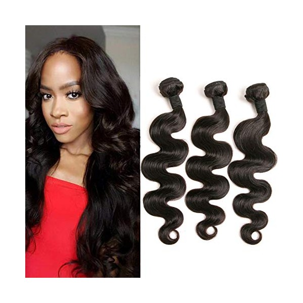 Brazilian Hair Body Wave Tressen 300g 3 Pieces Human Hair 100 Unprocessed Natural Virgin Remy Human Hair Extension Weave Weft 8a Total 300g Natural Color 18 20 22 Inches