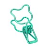 100pcs Small Binder Clips Multipurpose Innovative Little Bear Shape Strong