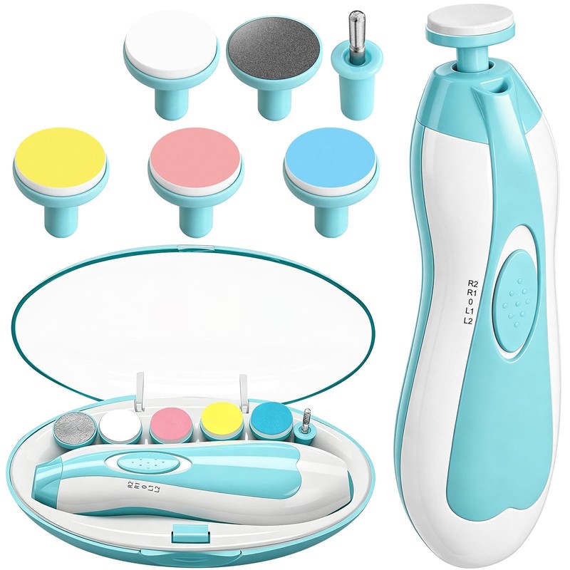 AXIDUN-Lima de uñas para bebé, Cortaúñas para bebé, Pulidora de