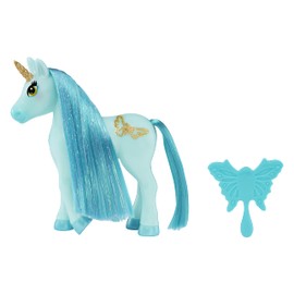 Dream Ella 580959EUC MGA's Dream Bella Little Unicorn-SEA Glass-Teal Magical Accessory with Butterfly Brush-Style The Mane & Tail-Fits All 5.5"/14cm Fashion Dolls-Collectable-Gift for Kids Ages 3+