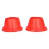 2pcs Car Speaker Waterproof Cover Silica Gel Red Insulation Protective