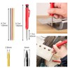 Gegong 3 Pieces Solid Carpenter Pencil with 21 Refill Built-in