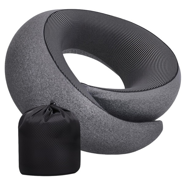 VOOMIKON Neck Pillow Airplane, Travel Pillows for Airplanes, Memory Foam