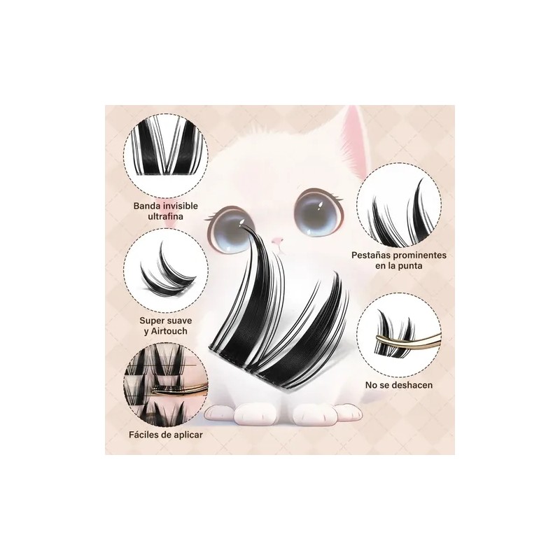 Cat Eye Extensión De Pestañas Jms&jms 8-18mm C Manga Lash