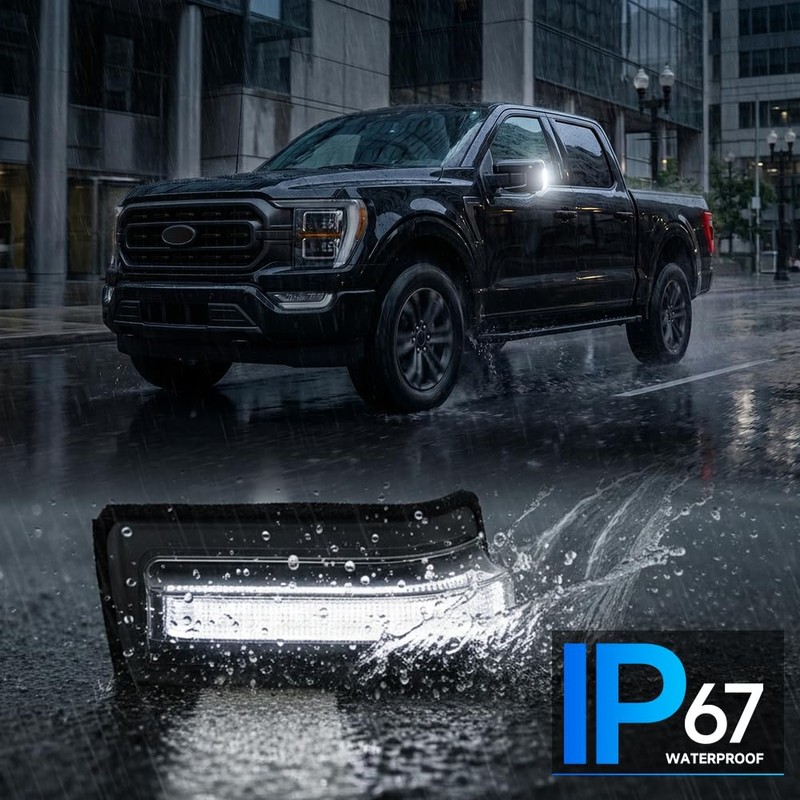Sequential LED Side Mirror Marker Light for 2021-2026 Ford F-150