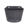 Artstone Claire Wall Pot, 24x16x18 cm, Black