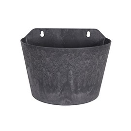 Artstone Claire Wall Pot, 24x16x18 cm, Black