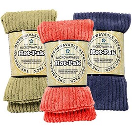 Original Microwavable Hot-Pak in Soft Cord Cover (Spa Green)