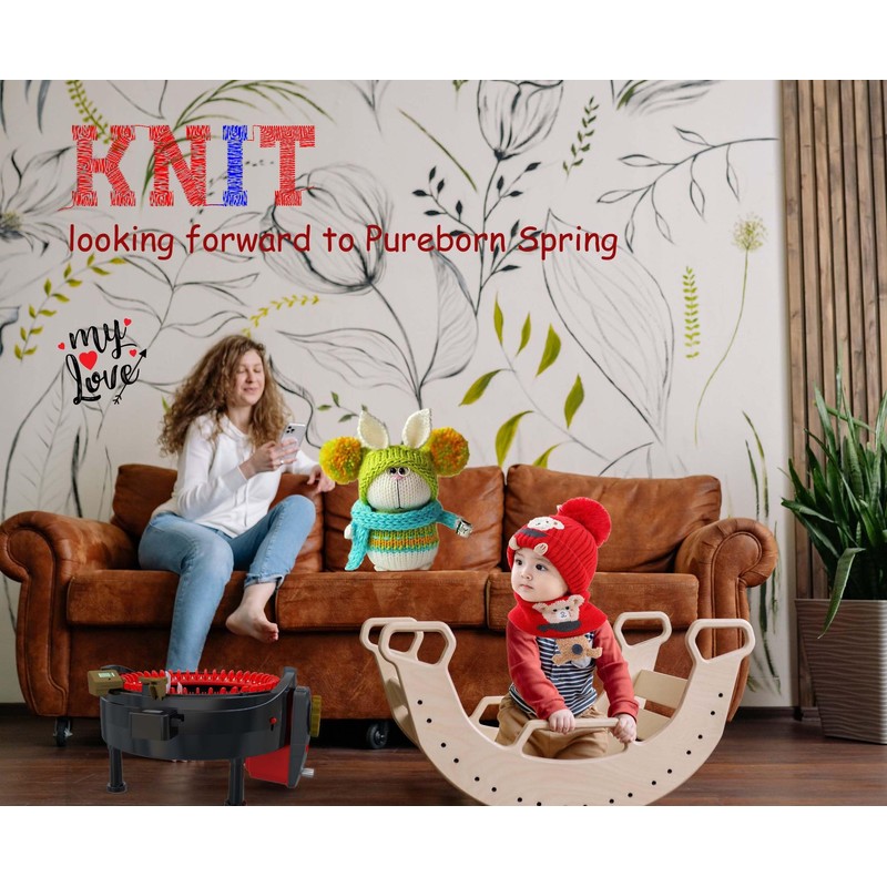 AIDILER Knitting Machine Counter, Suitable for Addi 46 Needle Row