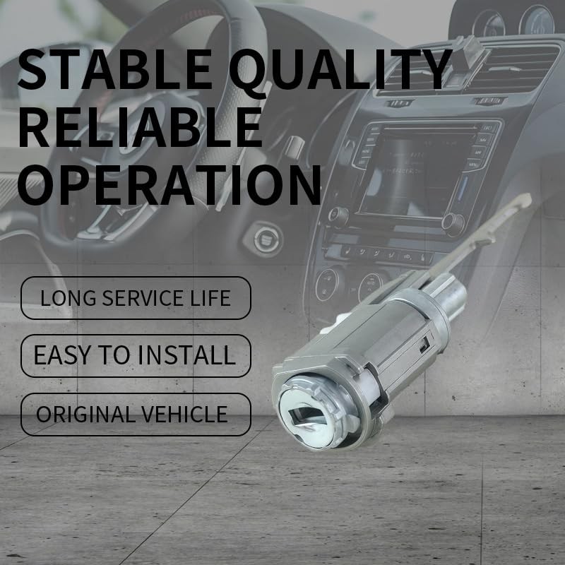 Ignition switch lock cylinder with key, Compatible with Honda Accord,