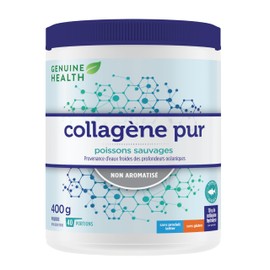 Genuine Health Genuine Health Marine Clean Collagen Powder, 40 servings, 400g tub, 10g collagen per serving, Natural joint, skin, hair, nail support, Unflavoured, Dairy & gluten-Free, Wild-caught, Non-GMO, Keto & paleo-friendly