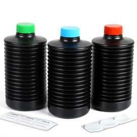 eTone 3X 1000ml Collapsible Darkroom Chemical Storage Bottles Foldable Liquid Container Film Photo Developing Processing Equipment Anti Oxidation Storage Laboratory Accessories