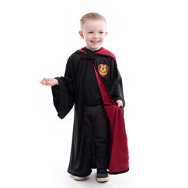 Little Adventures Red Hooded Wizard Robe Dress Up Costume (S/M (Age 1-5)) - Machine Washable Child Pretend Play and Party Dress-Up Costume with No Glitter