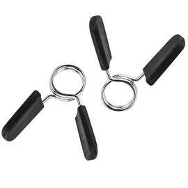 Barbell Spring Clip Dumbbell Clamps Circlip Collars 1 Inch Weight Bars Clips Fitness Weightlifting Lock Buckle for Standard Bar Barbell Strength Training Gym Accessory
