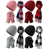 12 Pcs Winter Warmer Set Including Knit Beanie Hat Long