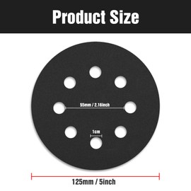 KONGMING 100 Pcs 125mm Sanding Discs Wet Dry Grit 600 Hook and Loop 8 Hole Silicon Carbide Orbital Sander Sandpaper