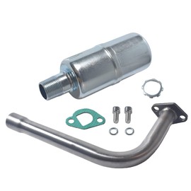Exhaust Pipe Muffler for Predator 212cc 196cc 6.5HP Go Kart Mini Bike Muffler for Coleman CT200U BT200X CT200u-ex MiniBike Exhaust for Honda GX160 GX200