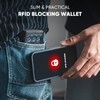 Plinvo Genuine Leather Wallet for Men RFID Blocking Pop Up