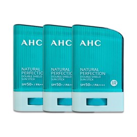 AHC Natural Perfection Double Shield Sun Stick 22g Green 3 Pieces SPF50+ PA++++ / AHC 내추럴 퍼펙션 더블 쉴드 선스틱 22g 초록 3개 SPF50+  PA++++