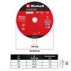 Original Einhell 3-Piece Thin Cutting Disc Set for Metal, Diameter