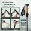KINGGEAR Nordic Walking Stick, TP1 Hiking Poles Retractable Lightweight 7075