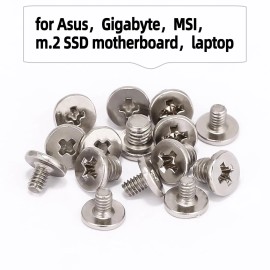Scartink 46PCS NVME M.2 SSD Mounting Screws M.2 SSD Screw Kit for Asus Gigabyte ASRock...