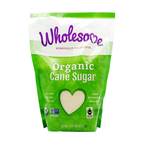 Wholesome Sweeteners Organic Milled Sugar, Unrefined, 2 lb