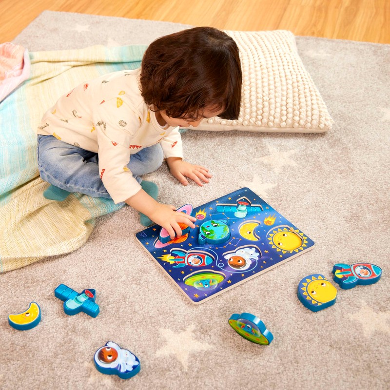 B. toys- Peek & Explore - Outer Space- Chunky Puzzle