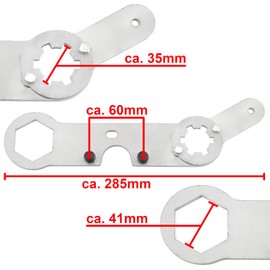 Variomatik Locking Tool + Clutch Holding Tool 50 cc Minarelli 2-Stroke Compatible with Yamaha Aerox Jog Neos Slider BWs Beta Italjet Malaguti F12 F15 Benelli 461 K2 MBK Nitro Mach G Ovetto