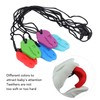 5pcs Infants Teething Necklace Silicone Exercise Senses Soothing Gum Chewing