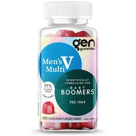 GEN Baby Boomer Gummies Men's Multivitamin Blackcurrant 60 Pack