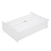 Miniature Doll House Wardrobe White Wooden Double Door Household Closet