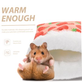 WOONEKY Warm Nest for Small Pets Hamster Guinea Pig Hedgehog Bed Cuddle Cup Hideaway